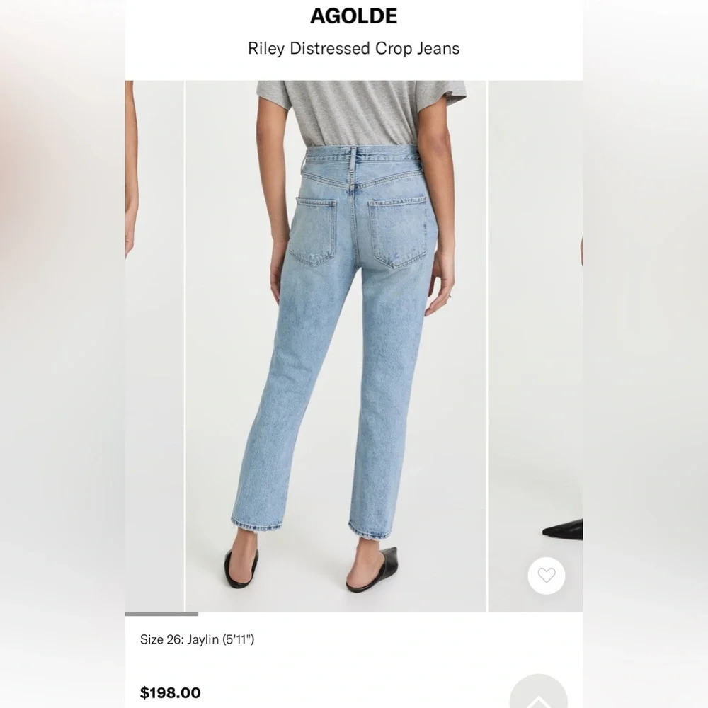 Agolde Riley Crop Jeans - Picture 10 of 13